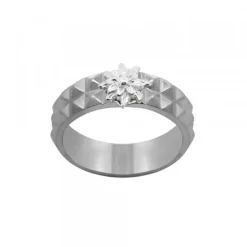 Anillo Aiora Rutenio Eguzkilore Plata