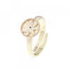 Anillo Anuk Plata Dorada Ajustable