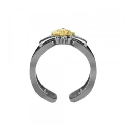Anillo Bayona Rutenio y Eguzkilore Dorado
