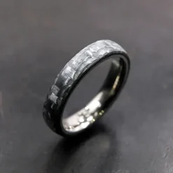 Anillo Carbono Gris y Titanio Personalizable