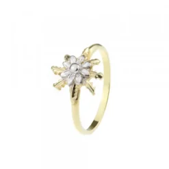 Anillo Eguzkilore Oro Bicolor 18kt.