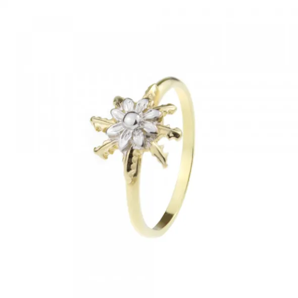 Anillo Eguzkilore Oro Bicolor 18kt.