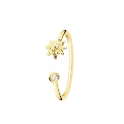 Anillo Eguzkilore Oro y Diamante Apertura
