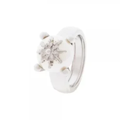 Anillo Eguzkilore Plata y Perla