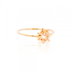 Anillo Mountain de Oro con Brillante