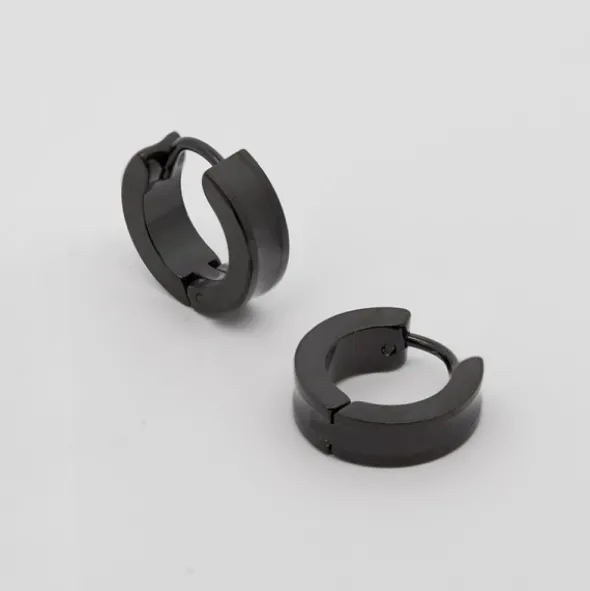 Aro Acero Negro Grueso 13mm