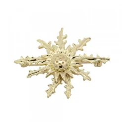 Broche Eguzkilore Plata Dorada