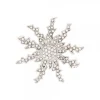 Broche Eguzkilore Plata y Cristales Blancos