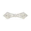 Broche Pajarita Plata y Cristales Blancos