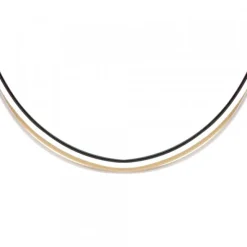 Cable de Acero Tricolor Negro, Plata y Dorado
