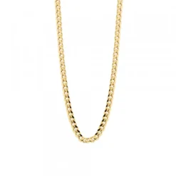 Cadena Cubana Plata Dorada 3mm