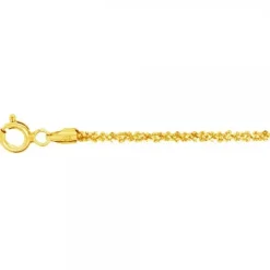 Cadena Margarita de Plata Dorada