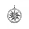 Cerco Eguzkilore Plata Negra y Circonitas Personalizable