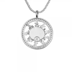 Cerco Eguzkilore Plata y Circonitas Personalizable