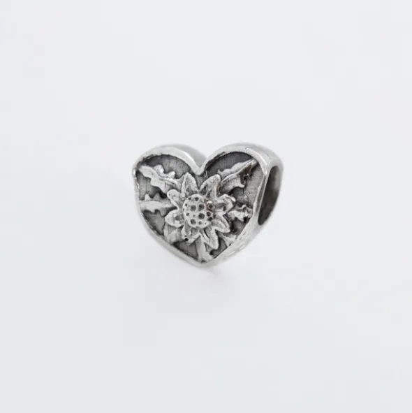 Charm Eguzkilore Corazón Plata