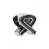 Charm Lazo Negro de Plata