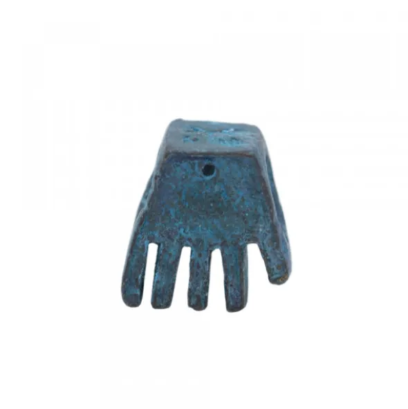 Charm Mano de Irulegi de Plata Oxidada
