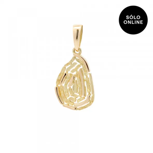 Colgante Almendra Vitoria Oro 18kt.