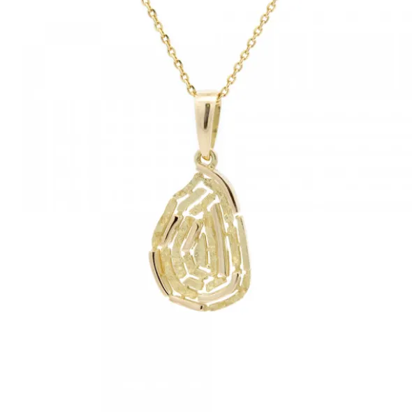 Colgante Almendra Vitoria Oro 18kt.
