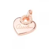 Colgante Ama Corazón Plata Rosa