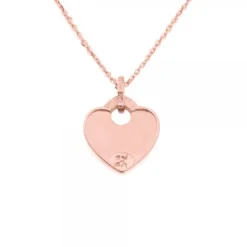 Colgante Ama Corazón Plata Rosa