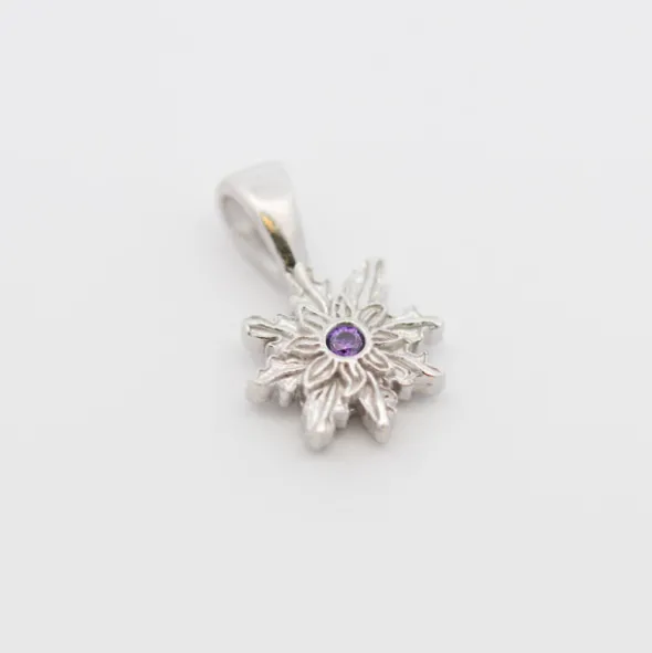 Colgante Basic Colors Plata y Amatista 10mm