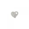 Colgante de Plata en Forma de Corazón con Circonitas Blancas