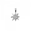 Colgante Eguzkilore Oro Blanco y Brillante 12mm