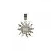 Colgante Eguzkilore Oro Blanco y Brillantes 21mm