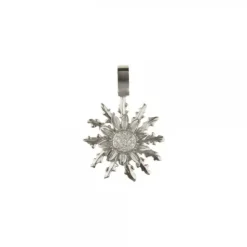 Colgante Eguzkilore Oro Blanco y Brillantes 21mm