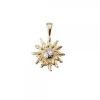 Colgante Eguzkilore Oro Bicolor 14mm