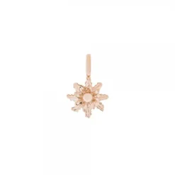Colgante Eguzkilore Plata Rosa 8mm