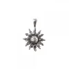 Colgante Eguzkilore Plata Envejecida 14mm