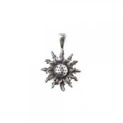 Colgante Eguzkilore Plata Envejecida 14mm