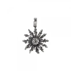 Colgante Eguzkilore Plata Envejecida 21mm