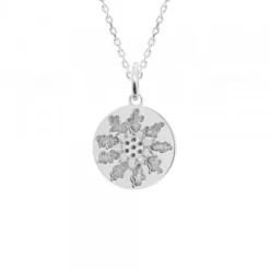 Colgante Eguzkilore Plata 13mm