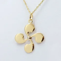Colgante Lauburu Oro 24mm Personalizable