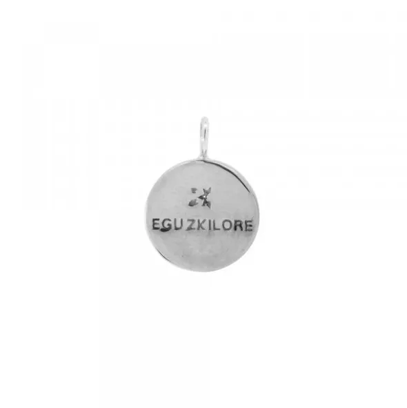 Colgante Lauburu Redondo Plata 13mm