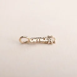 Colgante Letras Ama Plata Dorada