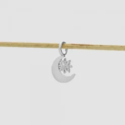 Colgante Luna y Eguzkilore Plata