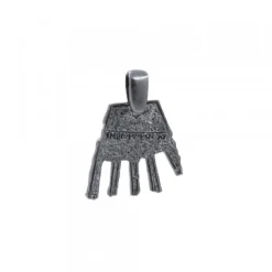 Colgante Mano de Irulegi Rutenio 20mm y Caucho