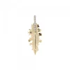 Colgante Mari Mini Plata Dorada y Circonitas