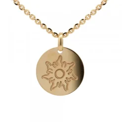 Colgante Medalla Mountain Plata Dorada Personalizable