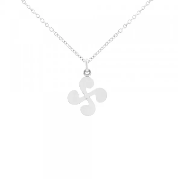 Colgante Mini Lauburu de Plata 17mm
