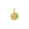 Colgante Mini Lauburu Dorado y Circonita 11mm
