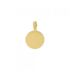 Colgante Mini Lauburu Dorado y Circonita 11mm