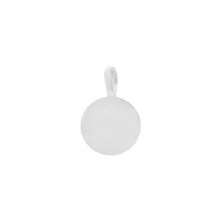 Colgante Mini Lauburu Plata y Circonita Azul