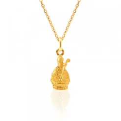 Colgante Mini San Fermín Oro 17mm Personalizable