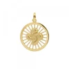 Colgante Radial Lauburu Plata Dorada 22mm Personalizable