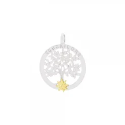 Colgante Árbol de La Vida Plata yEguzkilore Dorado